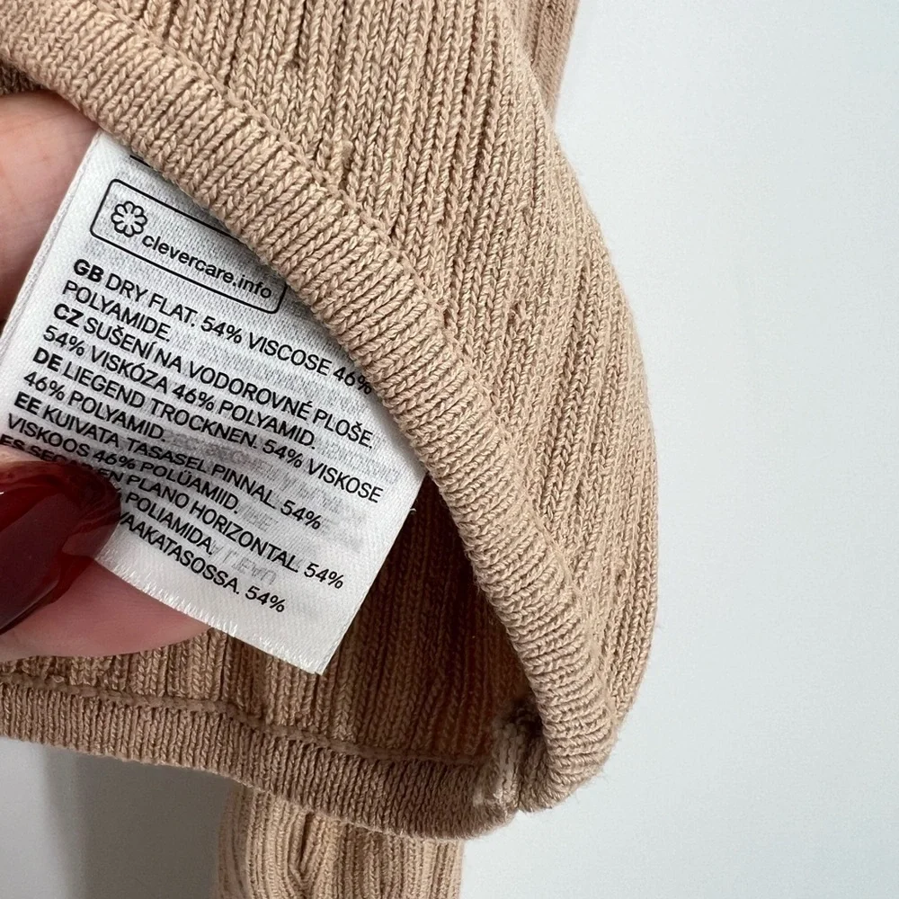 H&M Bolero Crinkle Textured Knit Top